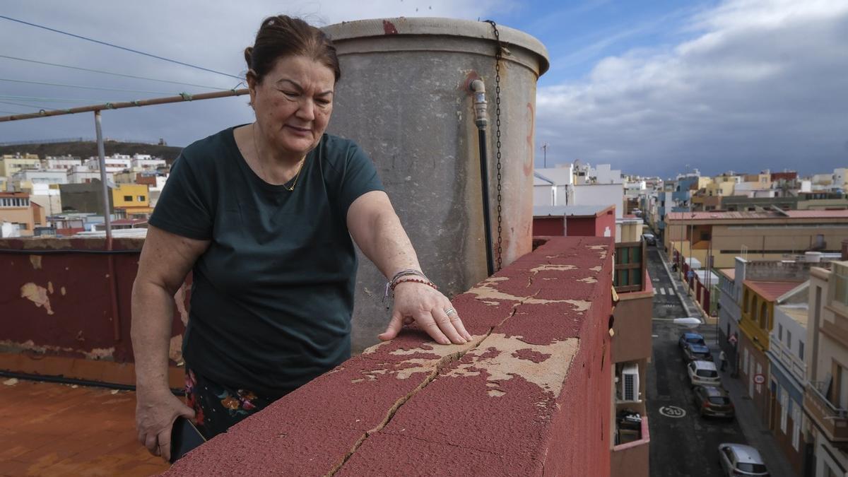 Viviendas de Grupo Sanz Orrio en La Isleta en malas condiciones