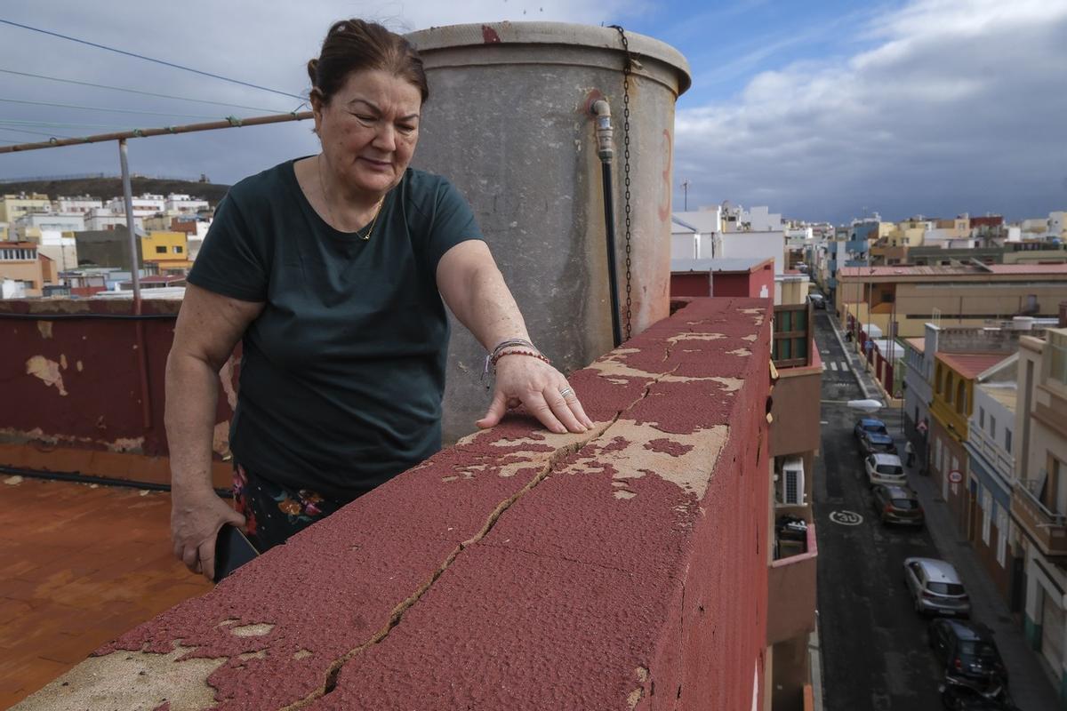 Viviendas de Grupo Sanz Orrio en La Isleta en malas condiciones