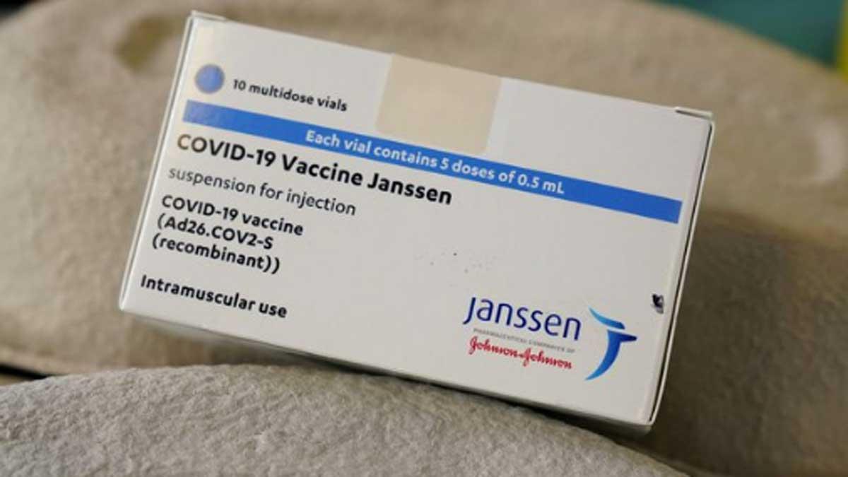 Caja de viales de la vacuna de Janssen.