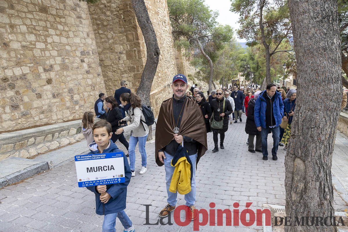 Cofradías y Hermandades de Semana Santa Peregrinan a Caravaca