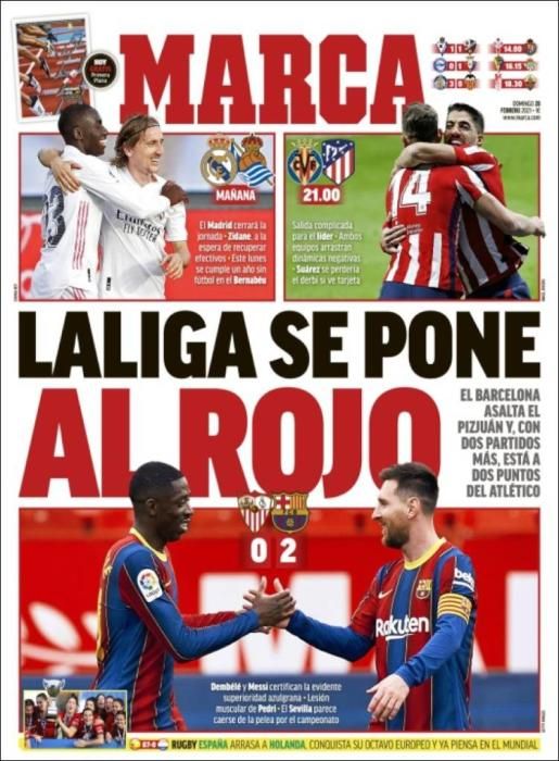 Portada MARCA domingo 28 febrero 2021