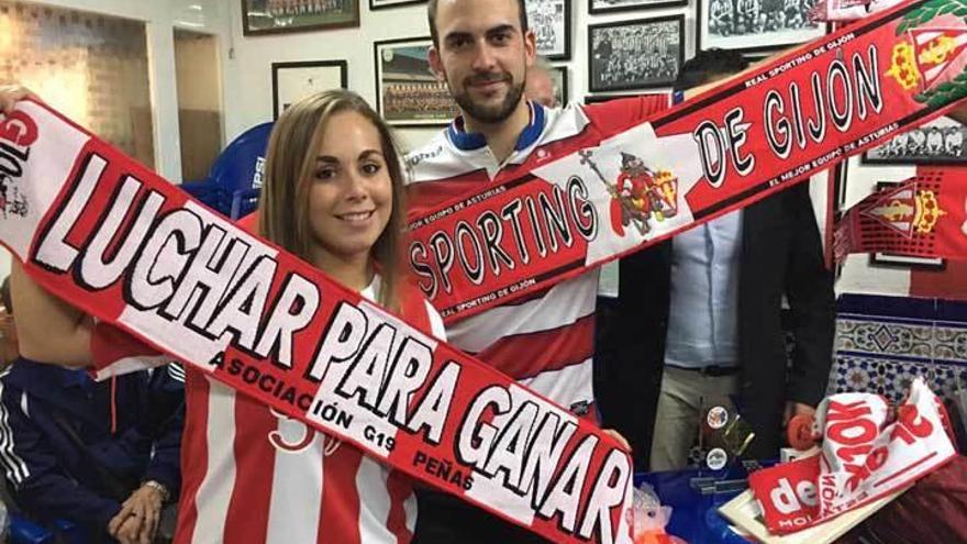 Sporting y Granada, unidos por las bufandas - La Nueva España