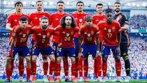 La alineación de España ante Alemania