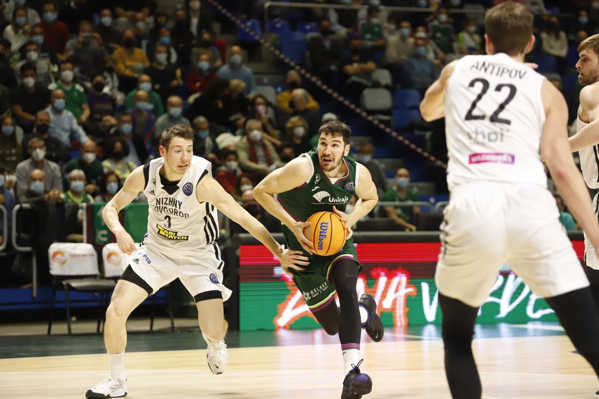 Las imágenes del Unicaja - Nizhny Novgorod de la BCL