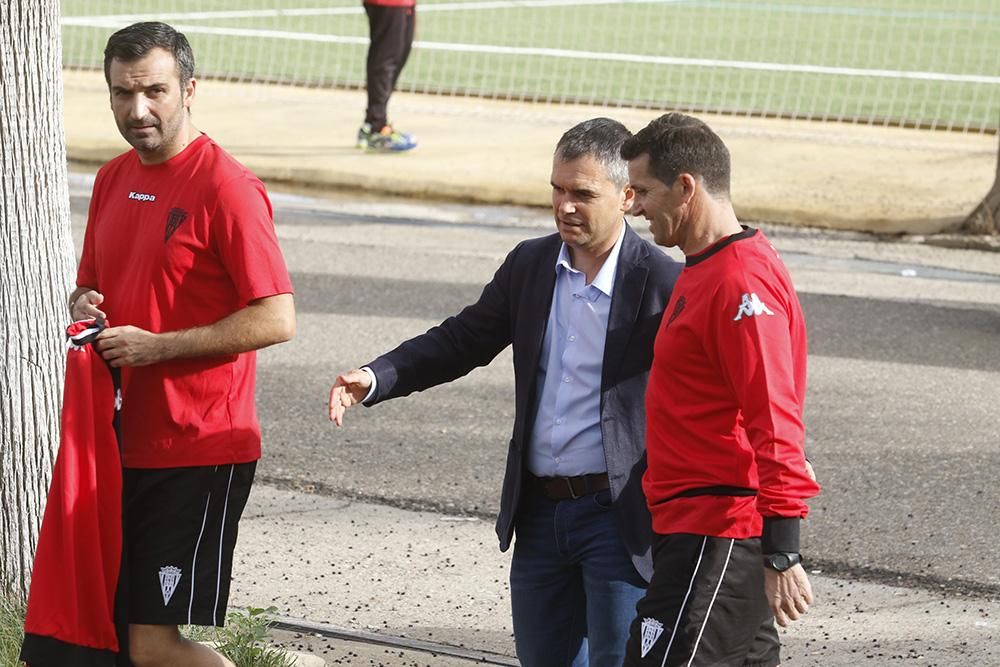 Primera jornada de Juan Merino como entrenador del Córdoba CF.