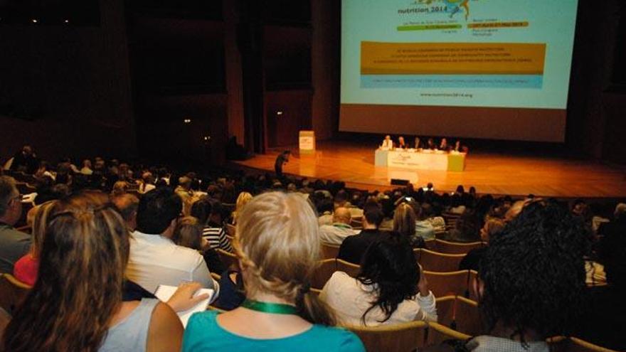 Un momento de la inauguración, ayer, en el auditorio Alfredo Kraus.