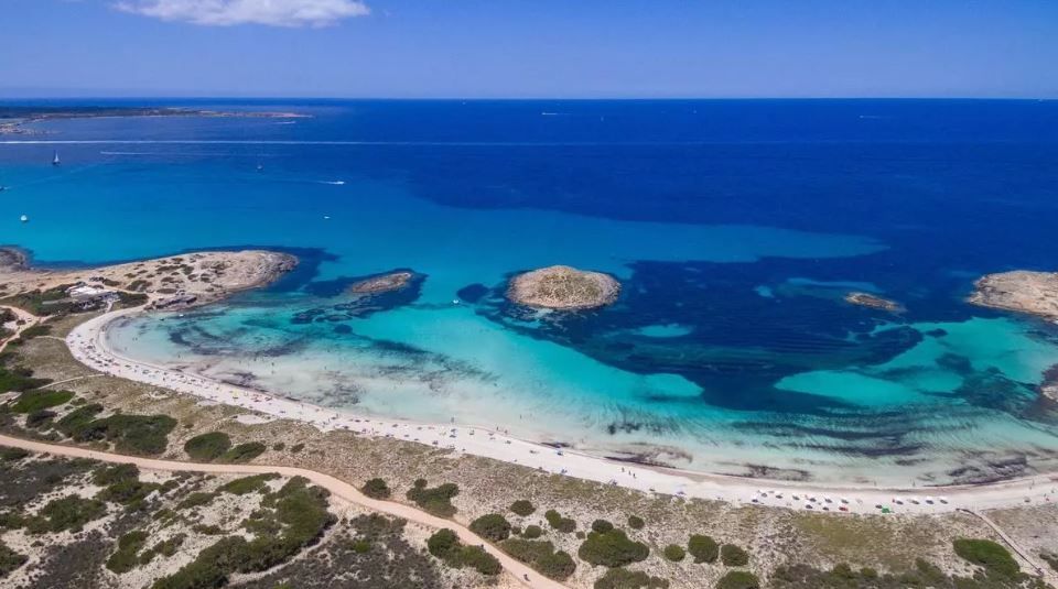 La playa de ses Illetes