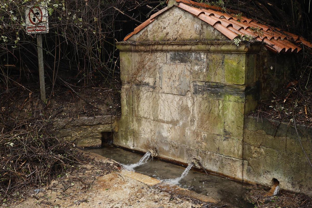 La histórica fuente de Contrueces, en Gijón, de nuevo a la vista gracias al trabajo e iniciativa de los vecinos (en imágenes)