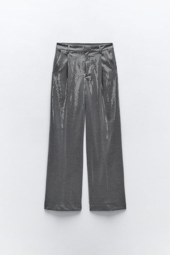 Pantalón lentejuelas de Zara