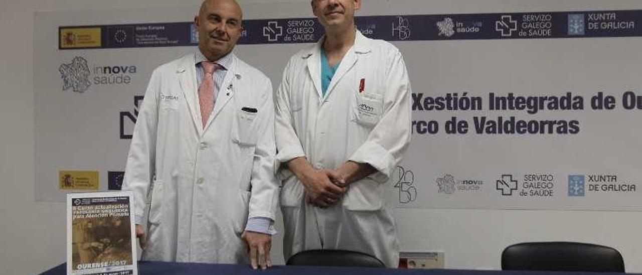 Los doctores Bellido y Müller en la presentación del curso. // J.Regal