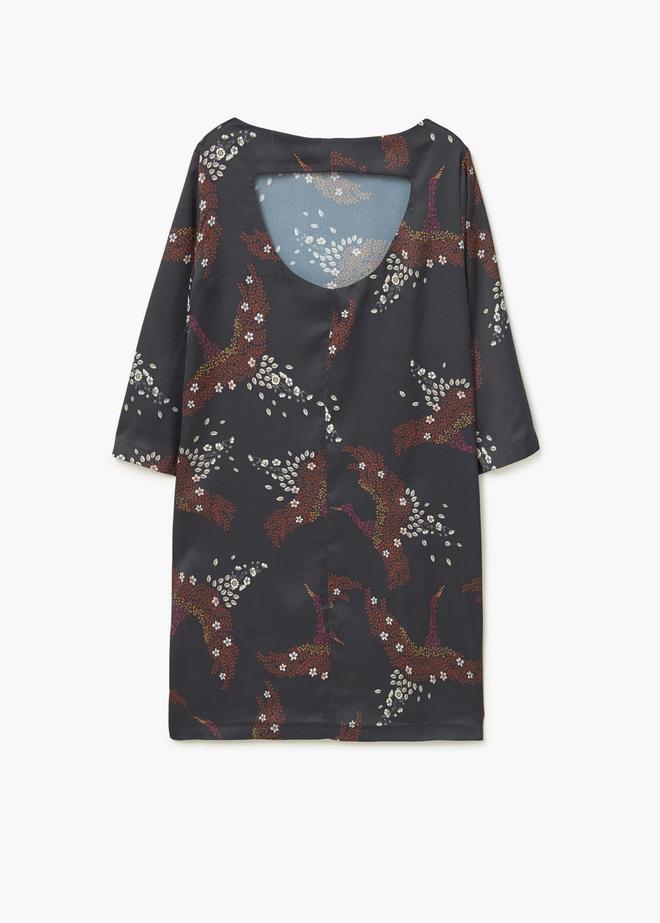 Rebajas Mango: vestido estampado fluido
