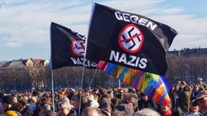 Protesta en Munich contra la extrema derecha