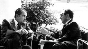 Richard Nixon (izquierda) y Henry Kissinger, el 16 de septiembre de 1972.