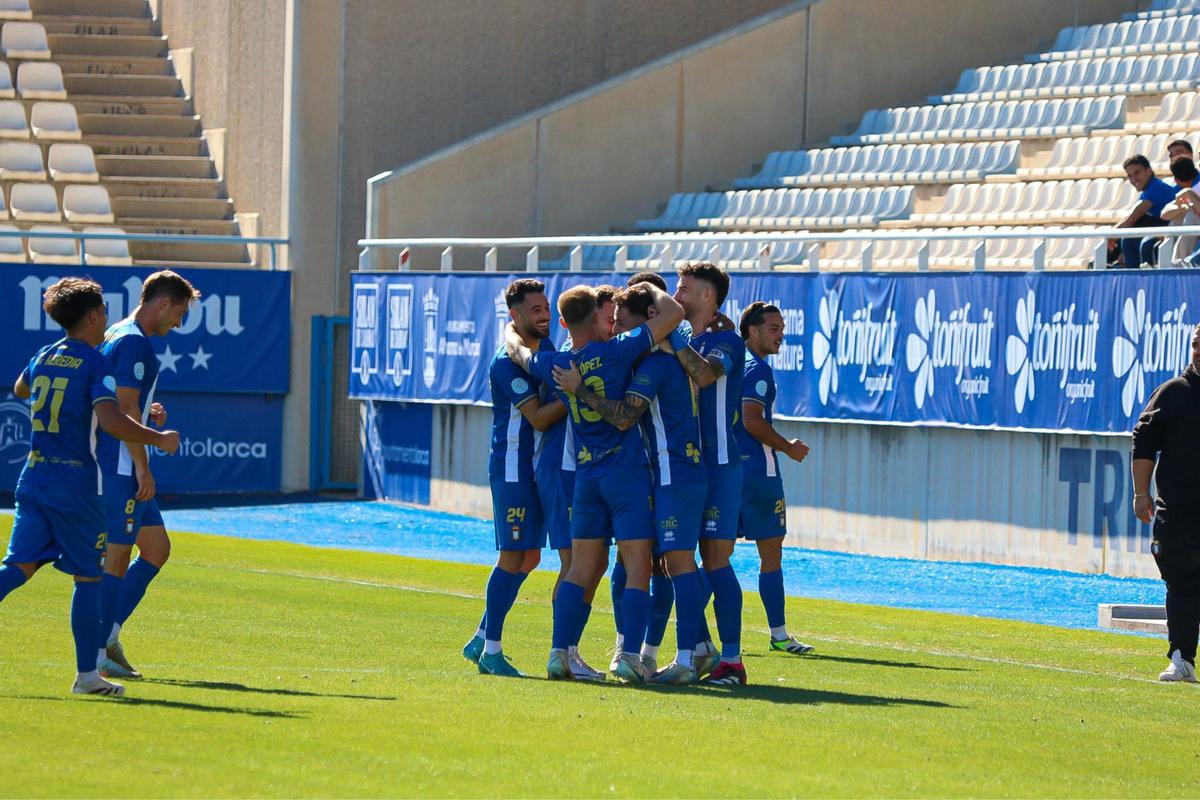 Celebración del Lorca Deportiva