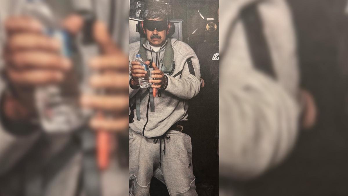 La foto de Maduro detenido que publicó Trump.