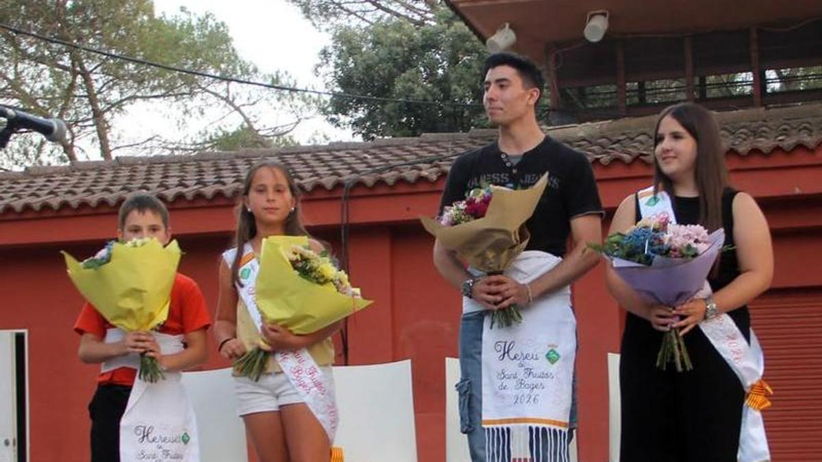Els nous pubilla i hereu i, ara també, pubilleta i hereuet de Sant Fruitós
