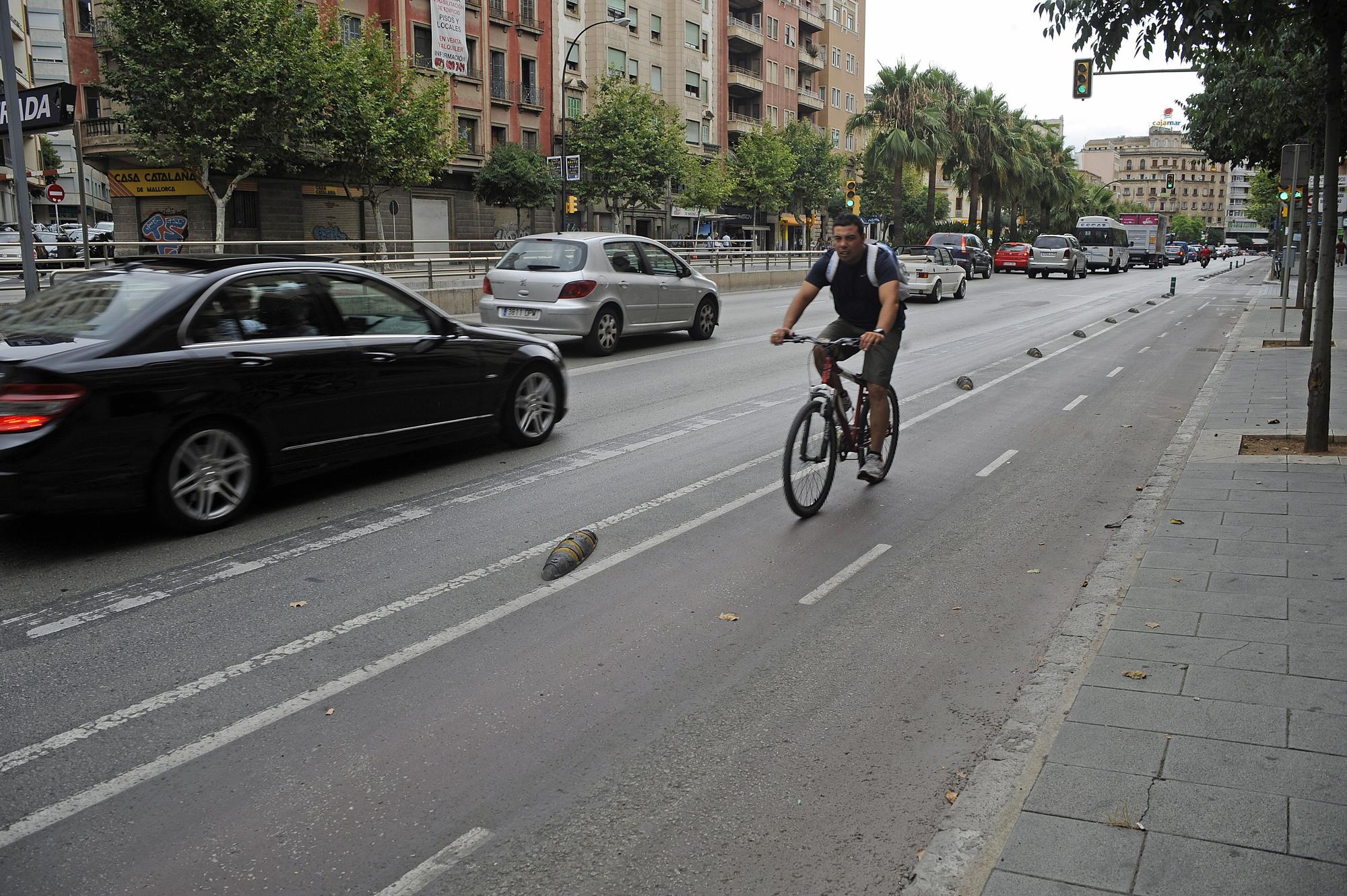 FOTOS | Así era el carril bici de las Avenidas de Palma