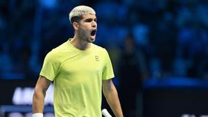 Carlos Alcaraz, tras vencer a Taylor Fritz en un partido épico