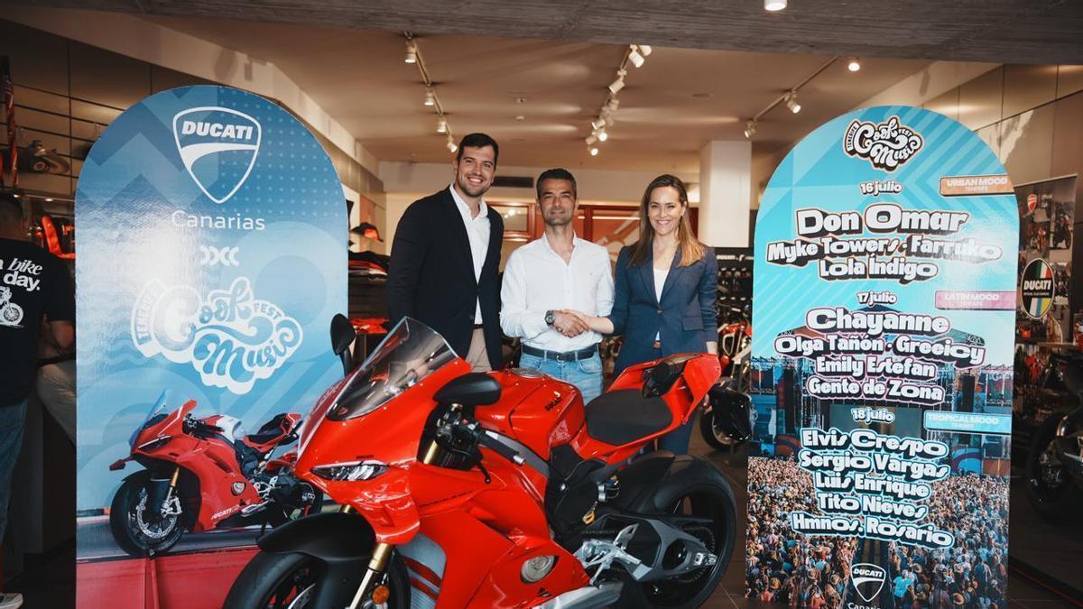 El Tenerife Cook Music Fest suma a Ducati Canarias como patrocinador oficial de su edición 2026