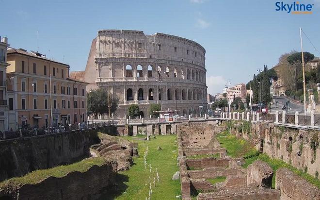 El Coliseo de Roma, sin turistas, durante el confinamiento