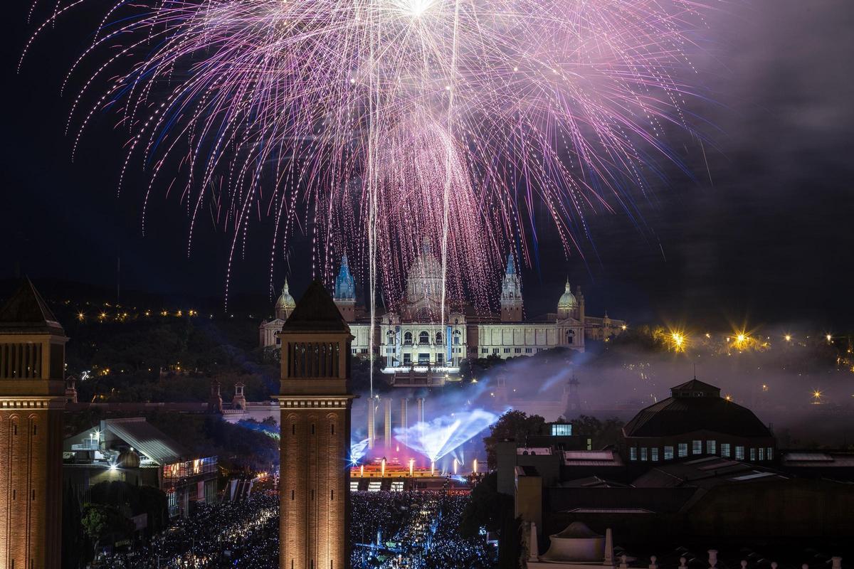 El Piromusical cierra la Mercè a ritmo de Sónar