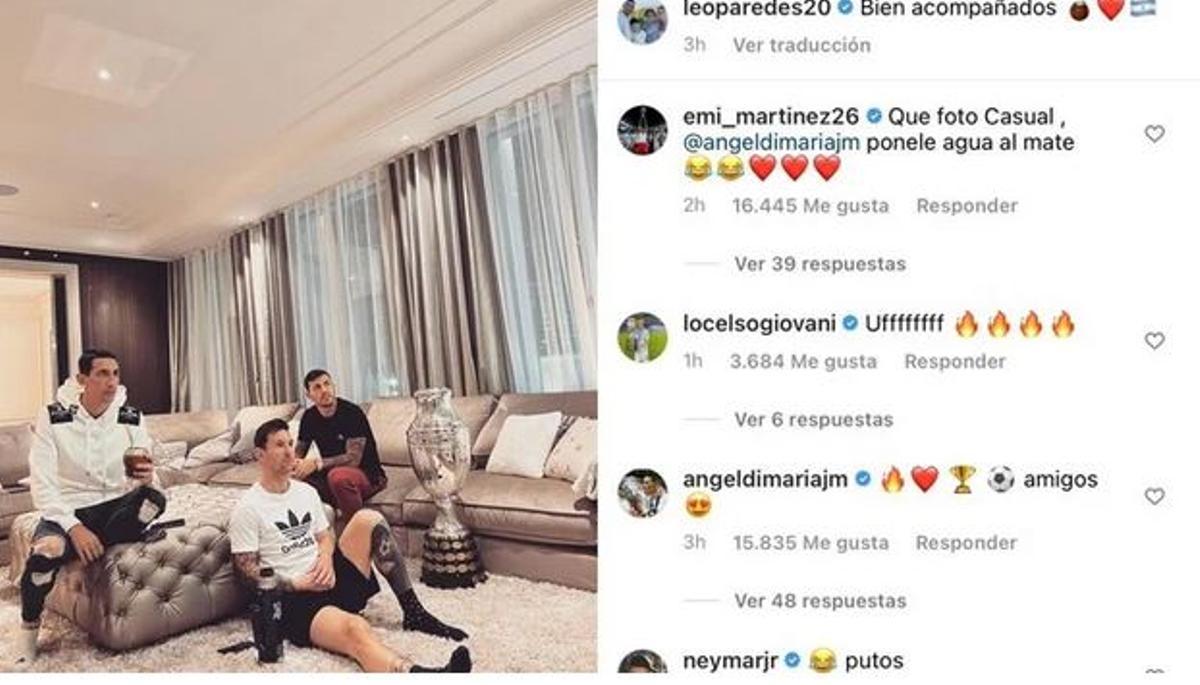 El comentario de Neymar a sus compañeros del PSG en las numerosas respuestas recibidas.
