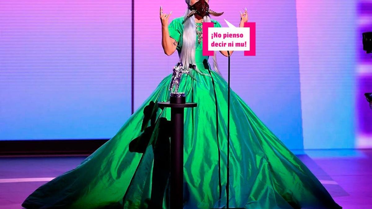 Lady Gaga, vestida de verde en los 'MTV MVAWs 2020'