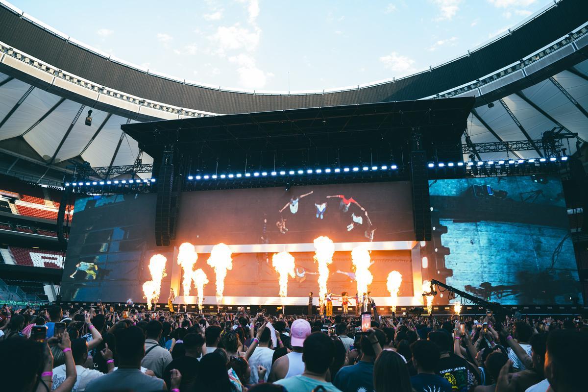 Las imágenes del concierto de Rels B en el Metropolitano de Madrid