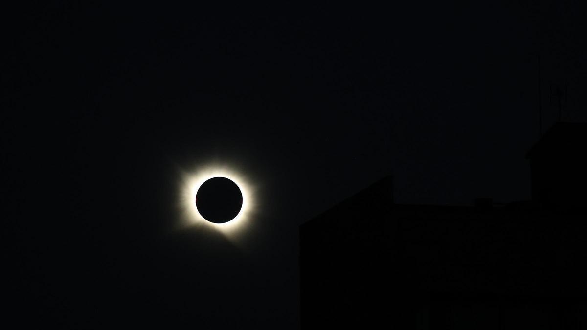 Vista del eclipse solar total de 2026