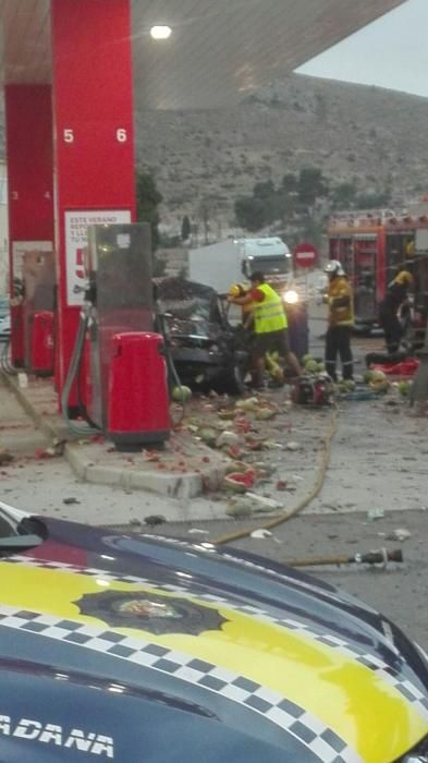 Accidente en la A-31 a la altura de Petrer