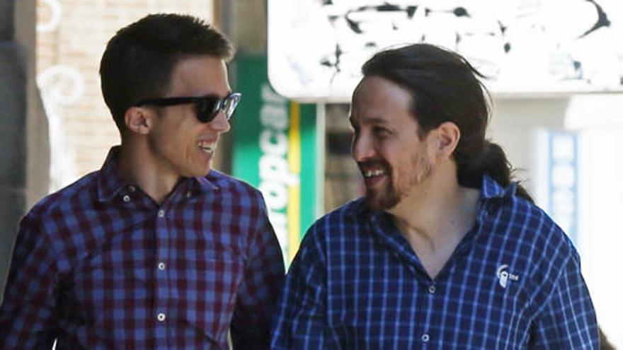 Errejón e Iglesias se dejaron ver juntos ayer en Madrid.