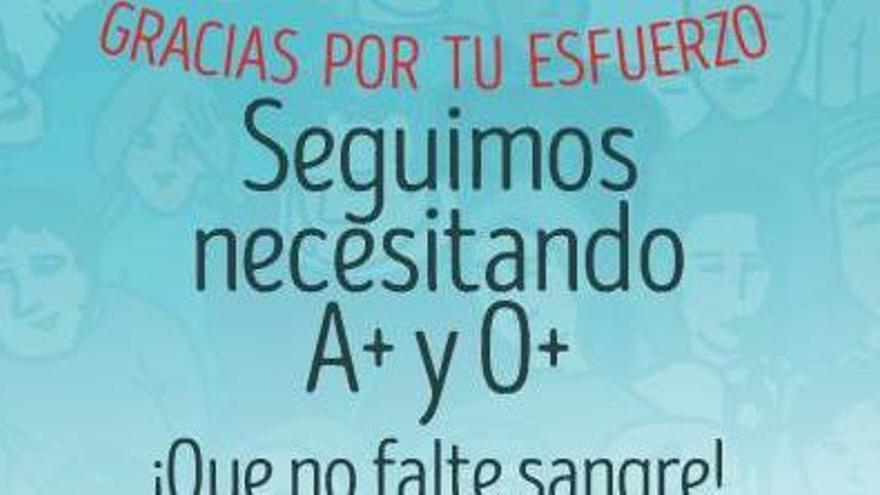 El Centro Comunitario de Sangre pide donaciones de A positivo y 0 positivo