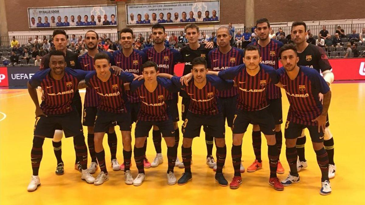 El Barça Lassa empató ante el Benfica con un tanto de Esquerdinha