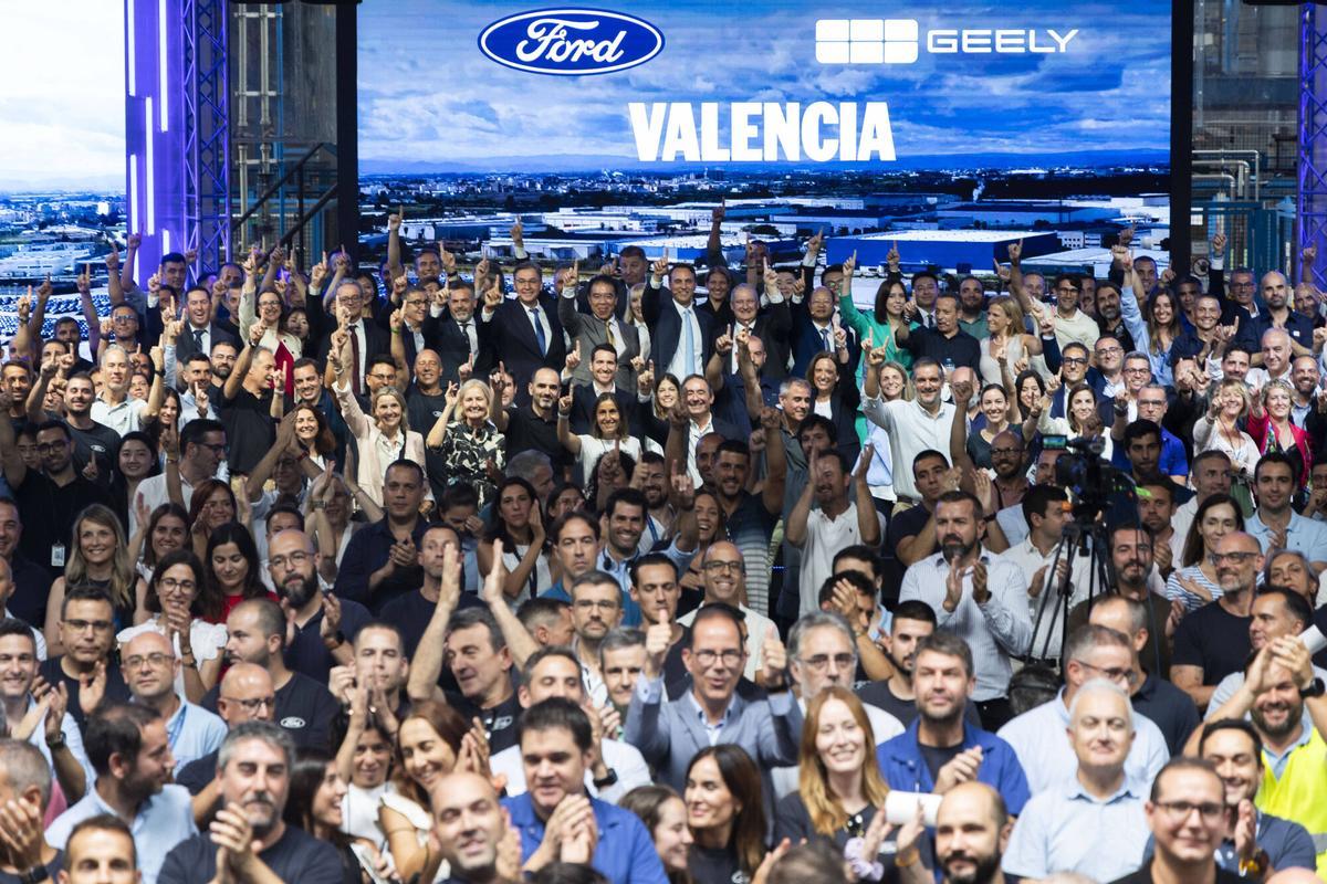 Almussafes. VLC. Presentacion del acuerdo entre Ford y Geely para compartir la propiedad de la factoria de Almussafes y producir cinco modelos en 2028