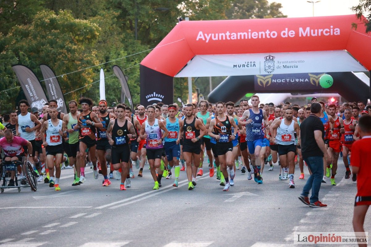 Las mejores imágenes de la carrera nocturna de Murcia