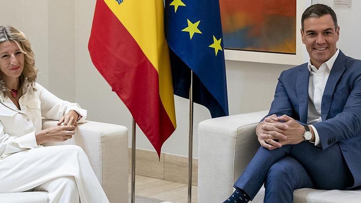 Yolanda Díaz y Pedro Sánchez, en una imagen de archivo.