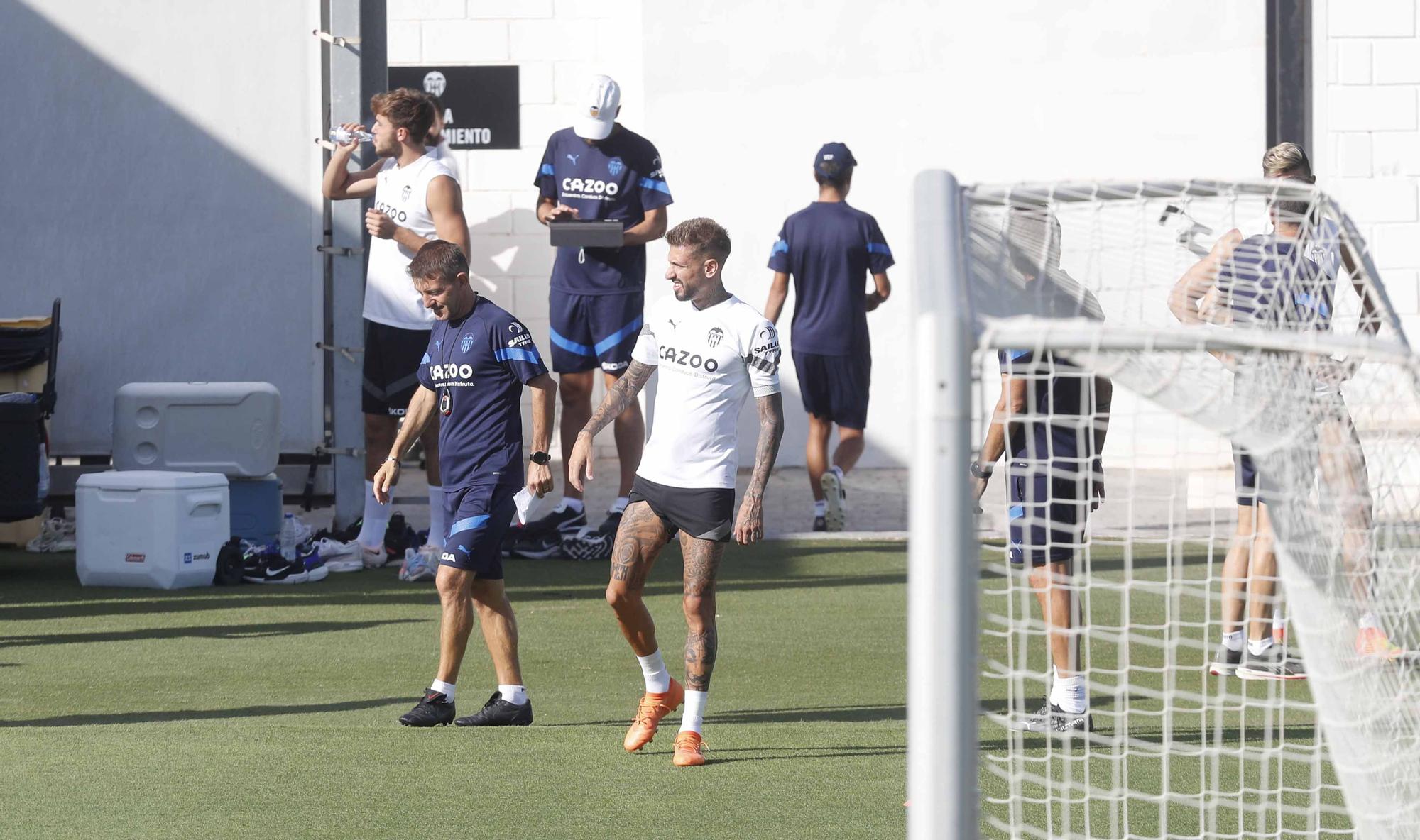 Entrenamiento previo a la segunda jornada de Laliga frente al Athletic de Bilbao