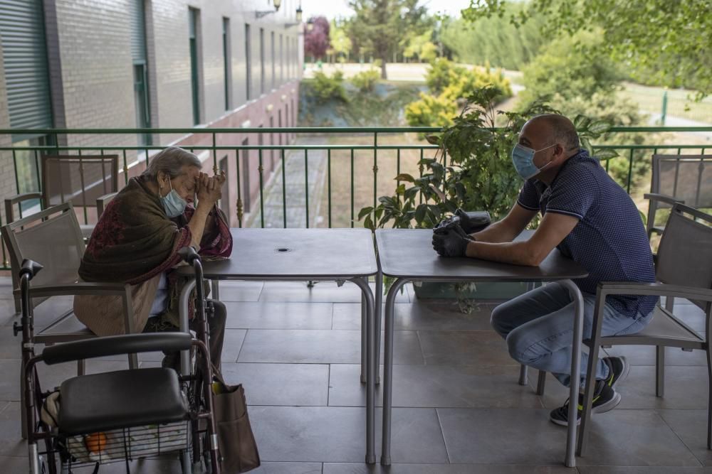 Desescalada en Zamora | Reencuentros en las residencia de mayores tras 90 días de separación