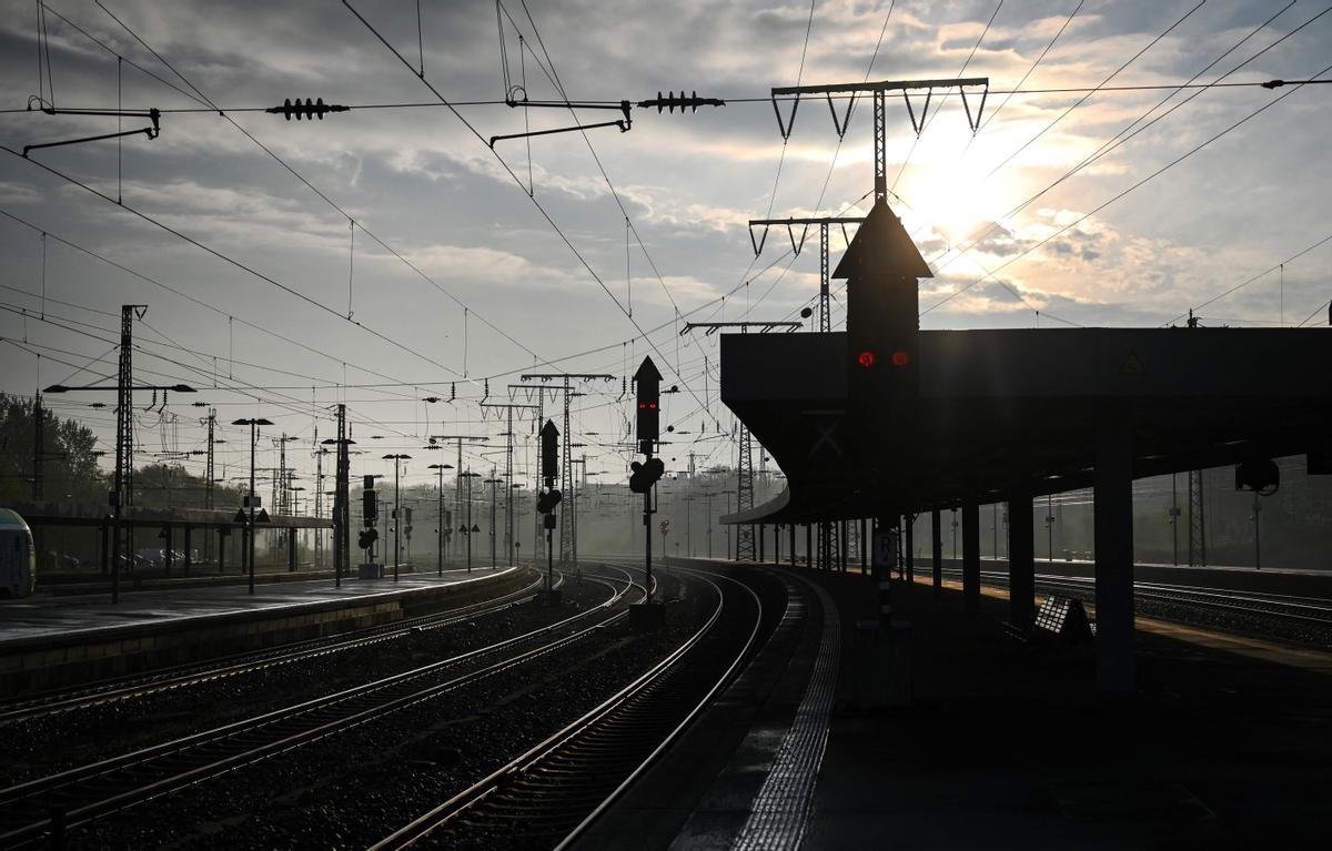 Huelga de los trabajadores del ferrocarril en Alemania. Essen