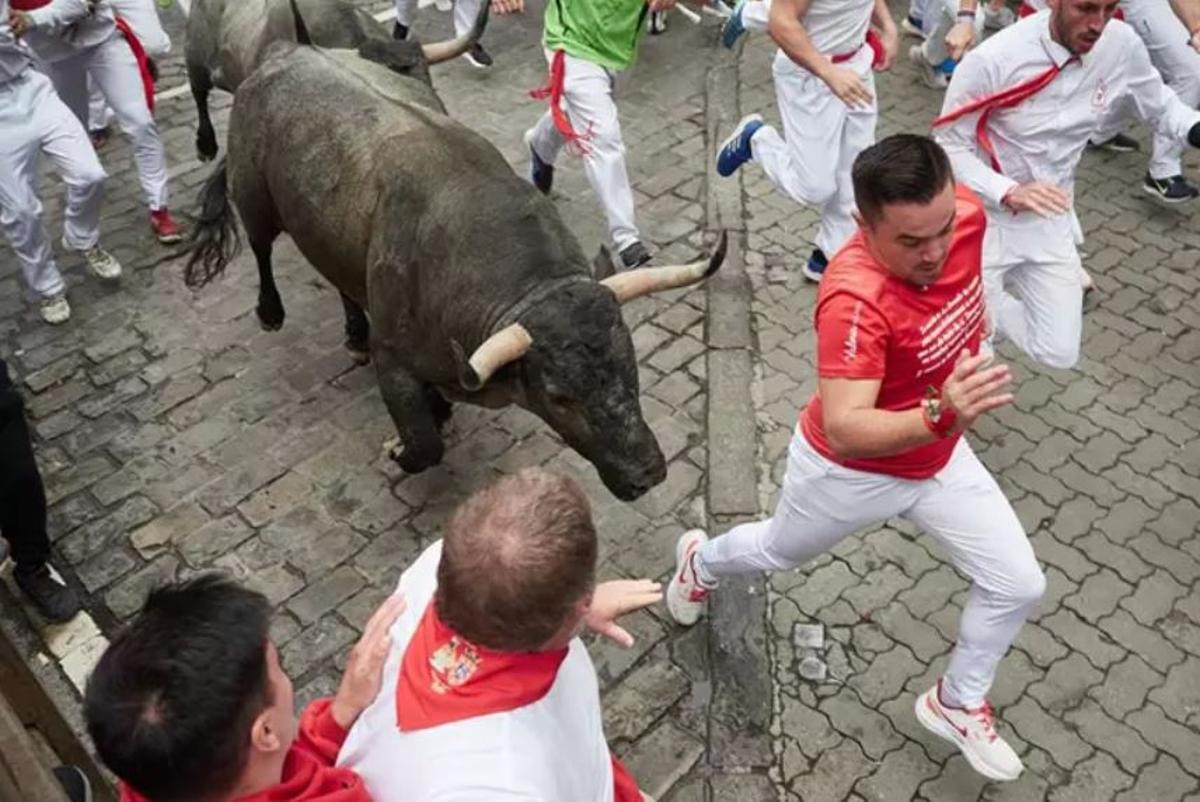 Así ha sido el séptimo encierro de San Fermín 2024