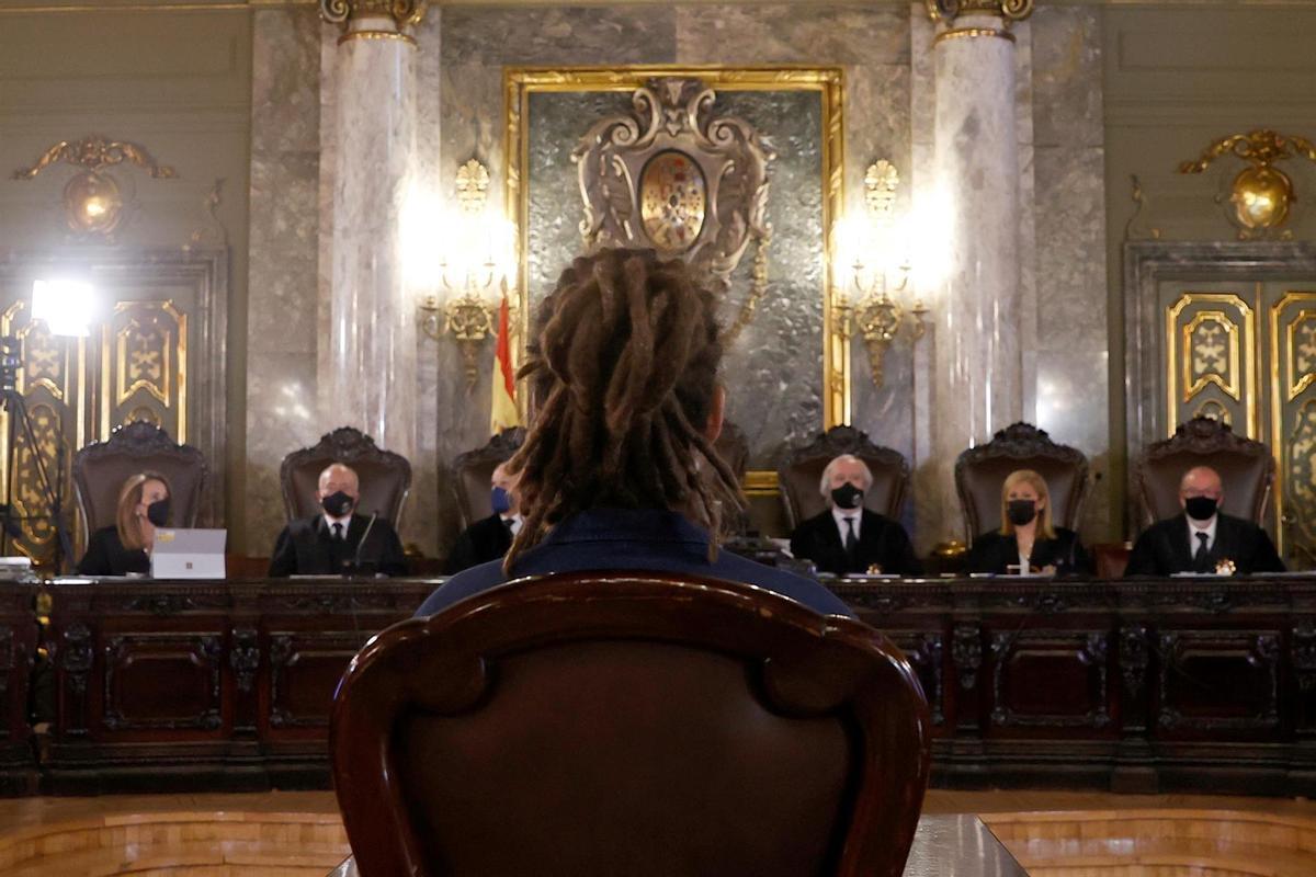 Alberto Rodríguez durante el juicio en el Tribunal Supremo.