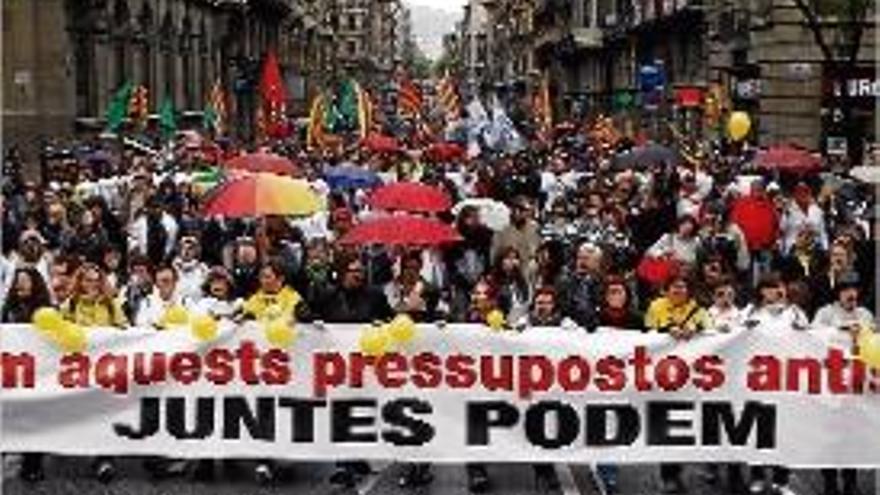 La manifestació va transcórrer pels principals carrers de Barcelona.