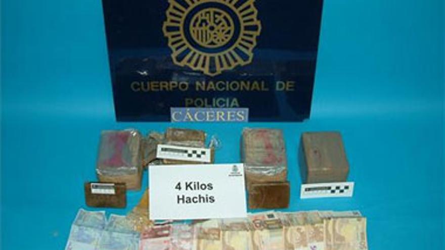 Cae por segunda vez un importante distribuidor de hachís en Cáceres
