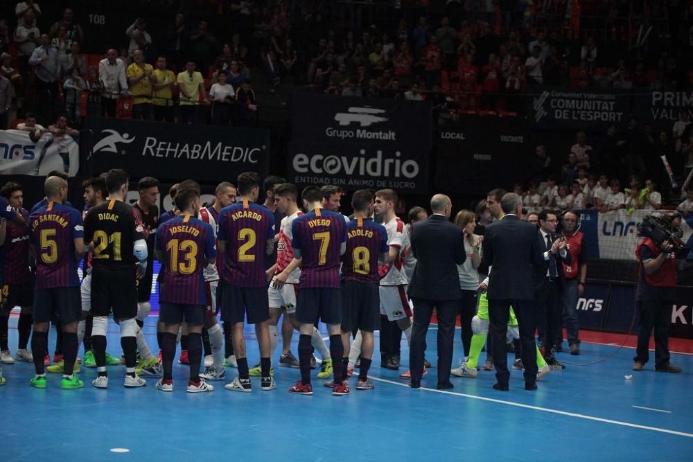 Final del partido de ElPozo - Barcelona