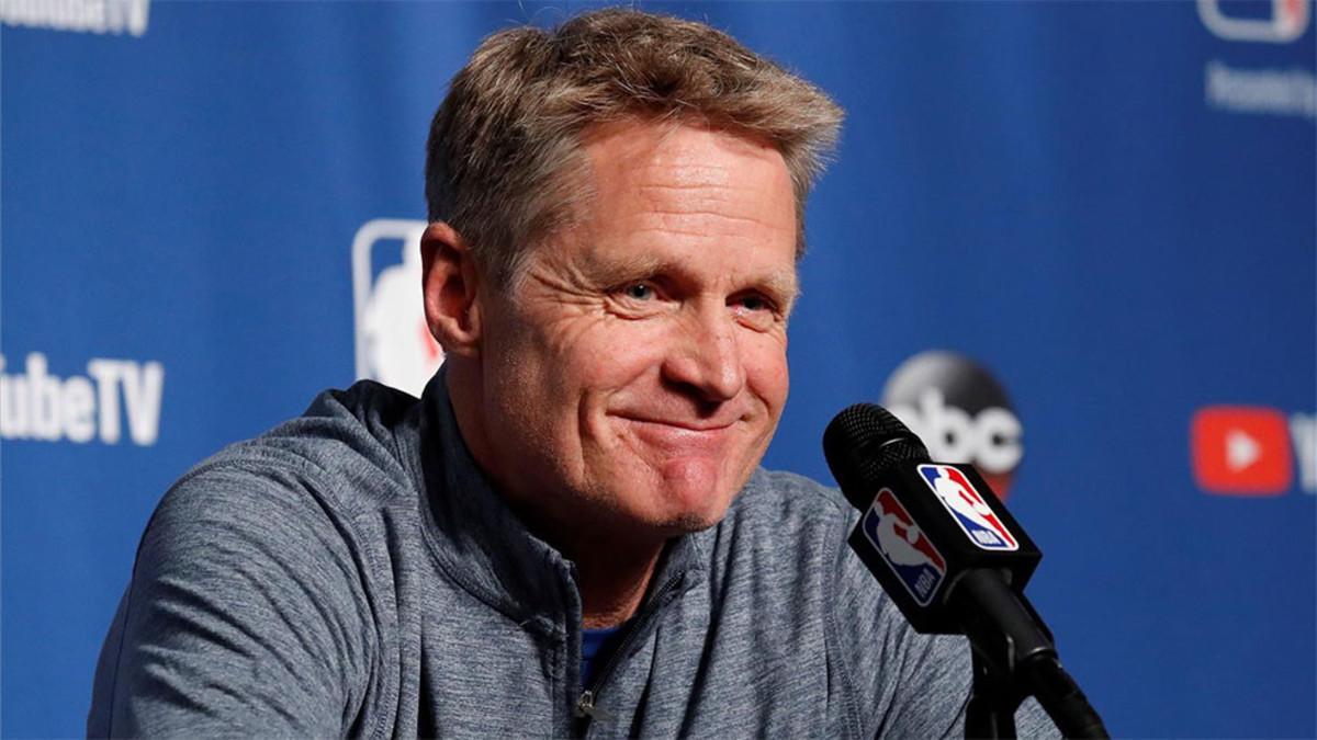 Steve Kerr, en rueda de prensa