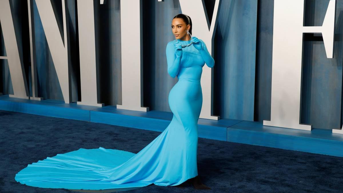 Kim Kardashian en la fiesta Vanity Fair