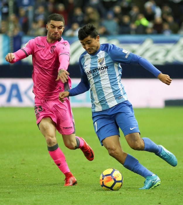 Málaga - Levante, en imágenes