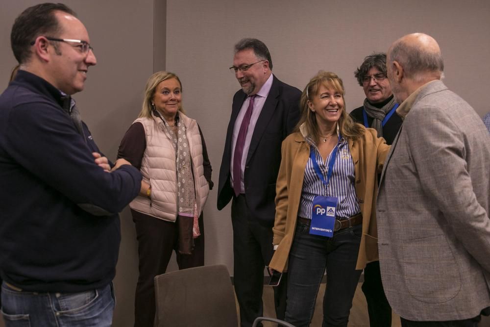 Noche electoral del PP en Asturias.