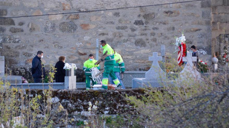 Entierro celebrado el miércoles en Galicia sin apenas asistentes.