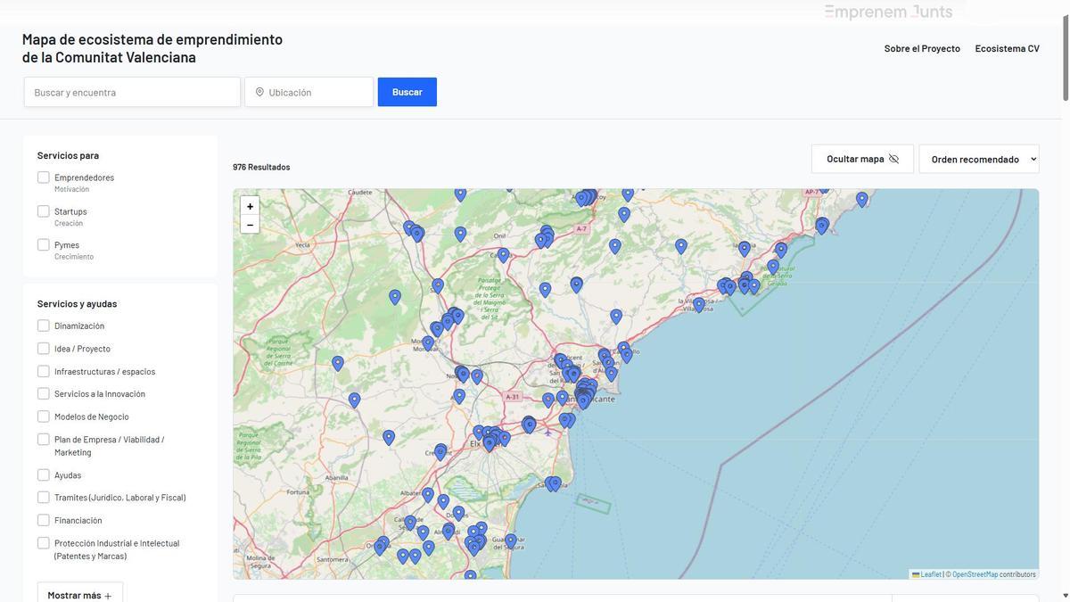 Esta herramienta está dirigida a emprendedores, startups y pymes, con el objetivo de facilitar el acceso a recursos, acompañamiento y servicios clave para iniciar y consolidar proyectos empresariales.